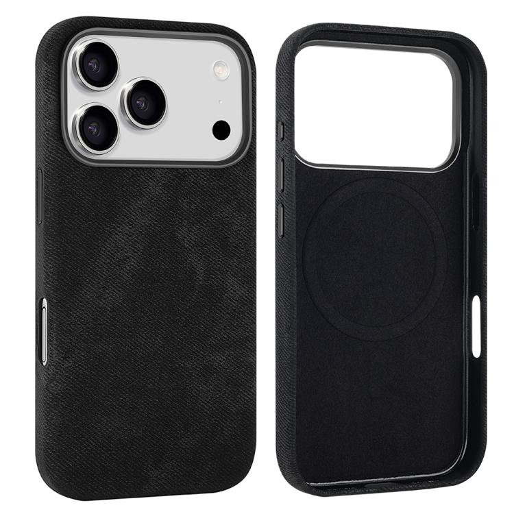 For iPhone 17 Pro VIETAO Retro Denim Texture PU Leather MagSafe Phone Case(Black)
For iPhone 17 Pro VIETAO Retro Denim Texture PU Leather MagSafe Phone Case(Black)
