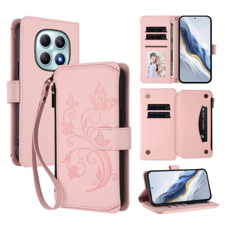 For Redmi Note 15 5G Global 164mm Butterfly Love Flower Multi-card Zipper Wallet Leather Phone Case(Pink)
For Redmi Note 15 5G Global 164mm Butterfly Love Flower Multi-card Zipper Wallet Leather Phone Case(Pink)