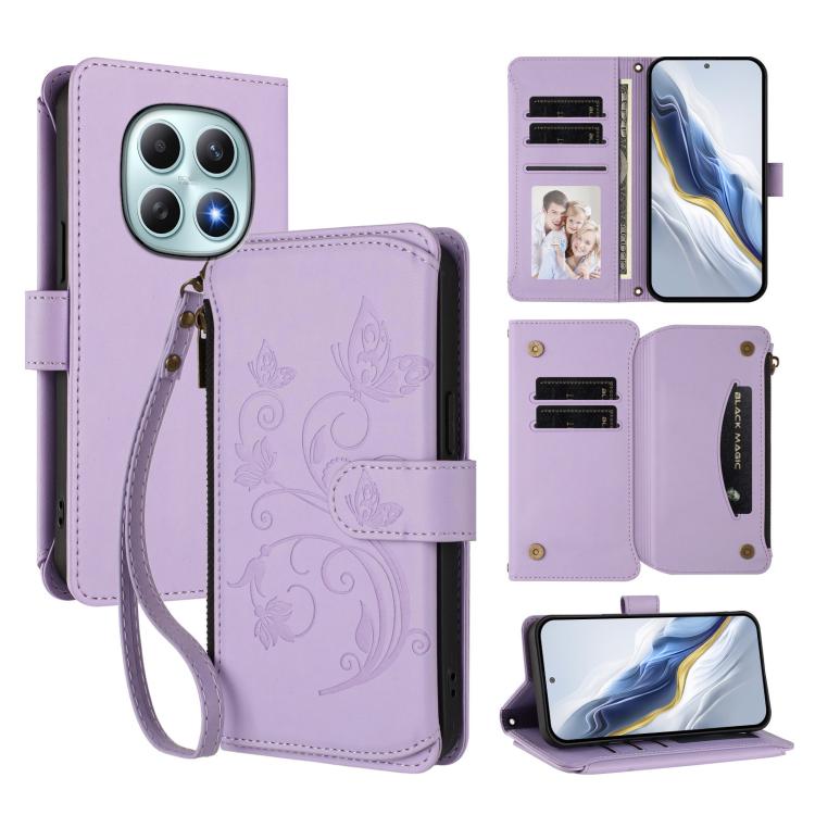 For Redmi Note 15 4G / 5G Global 164mm Butterfly Love Flower Multi-card Zipper Wallet Leather Phone Case(Light Purple)
For Redmi Note 15 4G / 5G Global 164mm Butterfly Love Flower Multi-card Zipper Wallet Leather Phone Case(Light Purple)