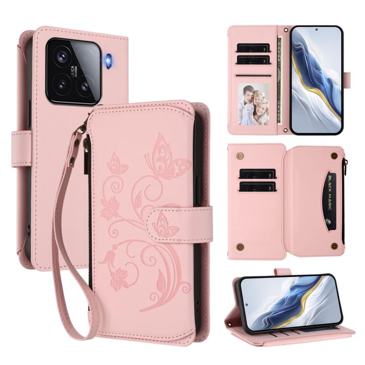For Xiaomi 15 Butterfly Love Flower Multi-card Zipper Wallet Leather Phone Case(Pink)
For Xiaomi 15 Butterfly Love Flower Multi-card Zipper Wallet Leather Phone Case(Pink)