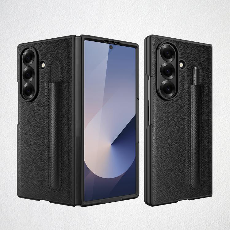 For Samsung Galaxy Z Fold7 5G Integrated Litchi Skin Phone Case With Pen Slot, Without Pen(Black)
For Samsung Galaxy Z Fold7 5G Integrated Litchi Skin Phone Case With Pen Slot, Without Pen(Black)