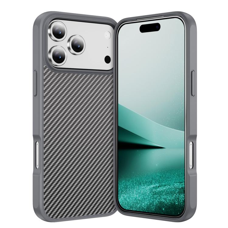 For iPhone 17 Pro Carbon Fiber Texture Skin-feel MagSafe Phone Case(Grey)
For iPhone 17 Pro Carbon Fiber Texture Skin-feel MagSafe Phone Case(Grey)