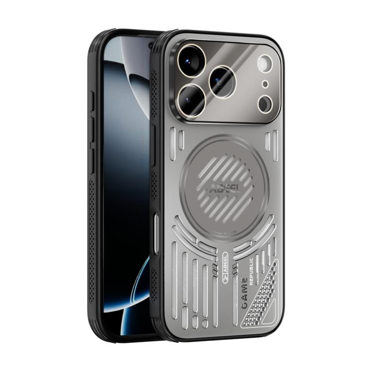For iPhone 17 Pro ABEEL Ice Fox Series Magsafe Heat Sink Cooling Phone Case(Titanium Gray) 
For iPhone 17 Pro ABEEL Ice Fox Series Magsafe Heat Sink Cooling Phone Case(Titanium Gray)