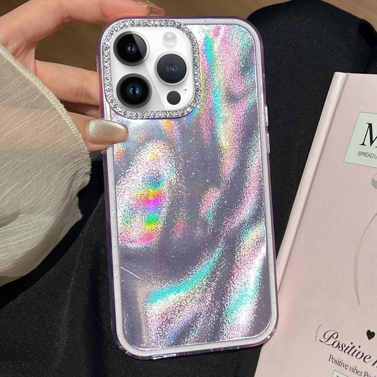 For iPhone 13 Pro Max 3 in 1 Diamond Lens Frame Quicksand Pattern Phone Case(Purple)
For iPhone 13 Pro Max 3 in 1 Diamond Lens Frame Quicksand Pattern Phone Case(Purple)