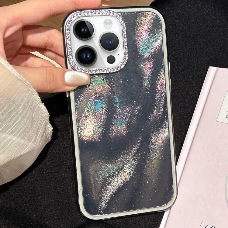 For iPhone 12 Pro Max 3 in 1 Diamond Lens Frame Quicksand Pattern Phone Case(Black)
For iPhone 12 Pro Max 3 in 1 Diamond Lens Frame Quicksand Pattern Phone Case(Black)