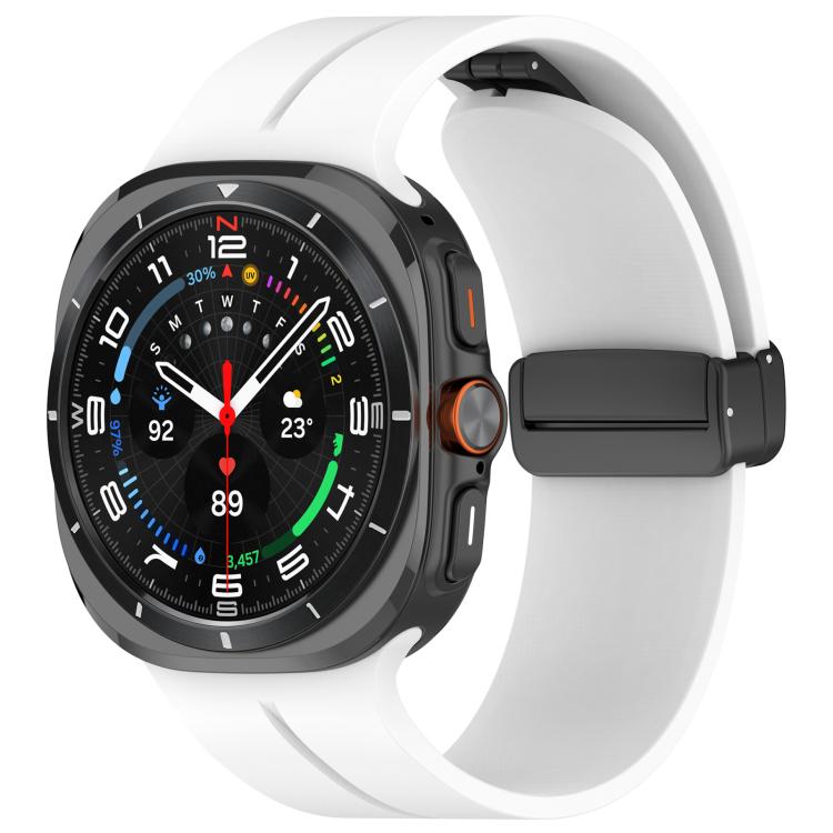 For Samsung Galaxy Watch Ultra / Ultra 2025 xDfind Flat Head Groove Folding Black Buckle Silicone Watch Band(White)
For Samsung Galaxy Watch Ultra / Ultra 2025 xDfind Flat Head Groove Folding Black Buckle Silicone Watch Band(White)