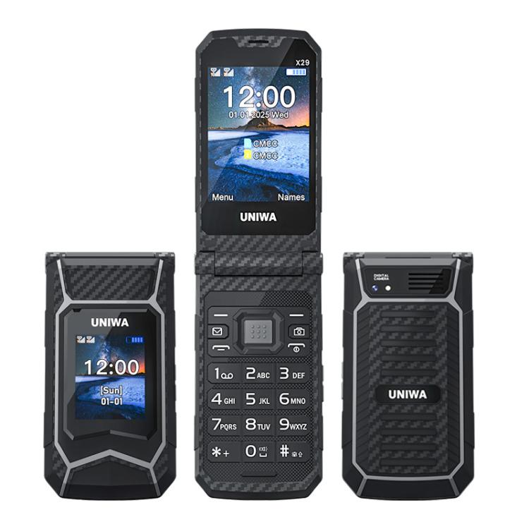 UNIWA X29 Keypad Flip Rugged Phone, 2.8 inch + 1.77 inch Double Screen, MT6261D, Network: 2G, Plug:EU Plug(Black Grey)
UNIWA X29 Keypad Flip Rugged Phone, 2.8 inch + 1.77 inch Double Screen, MT6261D, Network: 2G, Plug:EU Plug(Black Grey)