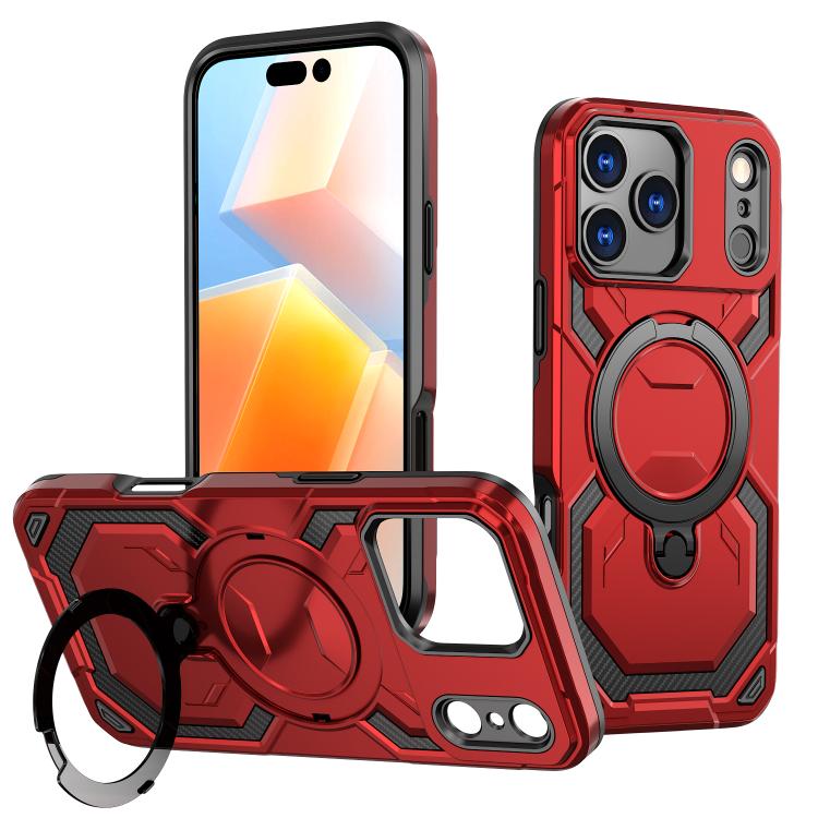 For iPhone 17 Pro Cooling MagSafe Holder Phone Case(Red) 
For iPhone 17 Pro Cooling MagSafe Holder Phone Case(Red)