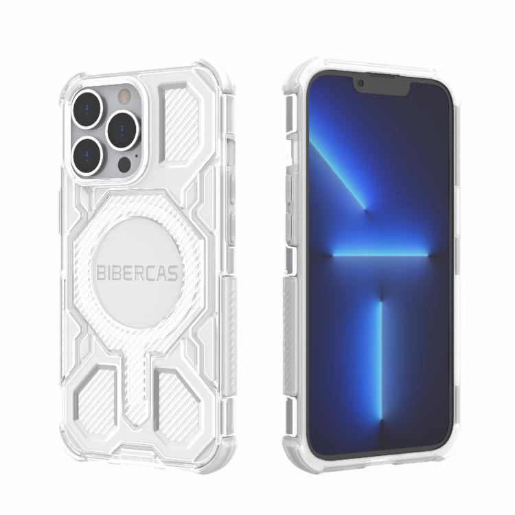 For iPhone 13 Pro BIBERCAS Transparent Color Series MagSafe Air Bag Shockproof Phone Case(White)
For iPhone 13 Pro BIBERCAS Transparent Color Series MagSafe Air Bag Shockproof Phone Case(White)