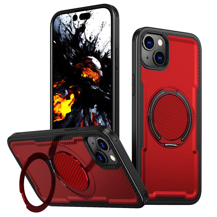 For iPhone 15 kalebol Metal 360 Degree Rotation Holder MagSafe Phone Case(Red)
For iPhone 15 kalebol Metal 360 Degree Rotation Holder MagSafe Phone Case(Red)
