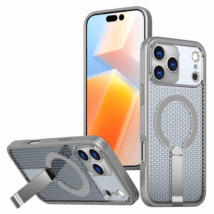 For iPhone 17 Pro kalebol Honeycomb Cooling MagSafe Holder Phone Case(Titanium Grey)
For iPhone 17 Pro kalebol Honeycomb Cooling MagSafe Holder Phone Case(Titanium Grey)