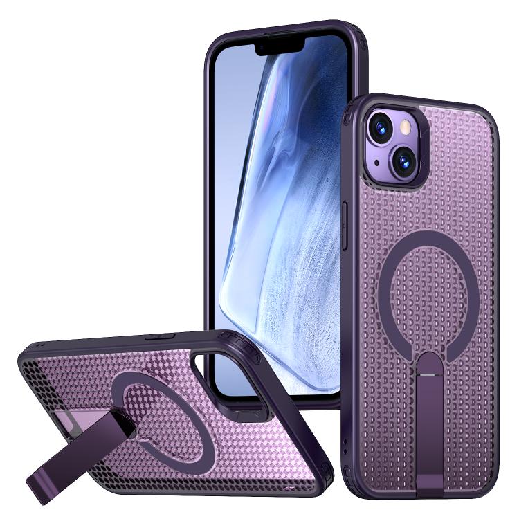 For iPhone 13 kalebol Honeycomb Cooling MagSafe Holder Phone Case(Purple)
For iPhone 13 kalebol Honeycomb Cooling MagSafe Holder Phone Case(Purple)