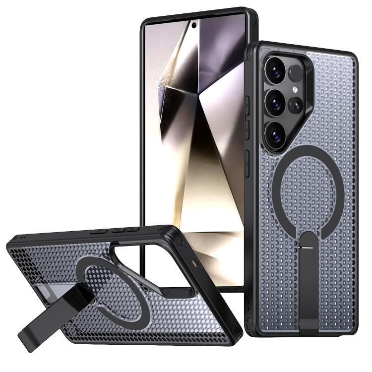 For Samsung Galaxy S24 Ultra 5G kalebol Honeycomb Cooling MagSafe Holder Phone Case(Black)
For Samsung Galaxy S24 Ultra 5G kalebol Honeycomb Cooling MagSafe Holder Phone Case(Black)