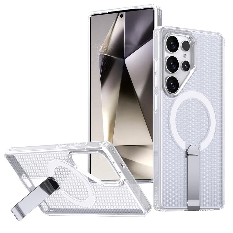 For Samsung Galaxy S24 Ultra 5G kalebol Honeycomb Cooling MagSafe Holder Phone Case(Frosted Transparent)
For Samsung Galaxy S24 Ultra 5G kalebol Honeycomb Cooling MagSafe Holder Phone Case(Frosted Transparent)