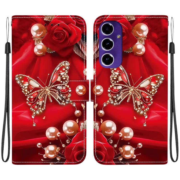 For Samsung Galaxy S24 FE 5G Crystal Texture Colored Drawing Leather Phone Case(Pearl Butterfly Rose)
For Samsung Galaxy S24 FE 5G Crystal Texture Colored Drawing Leather Phone Case(Pearl Butterfly Rose)