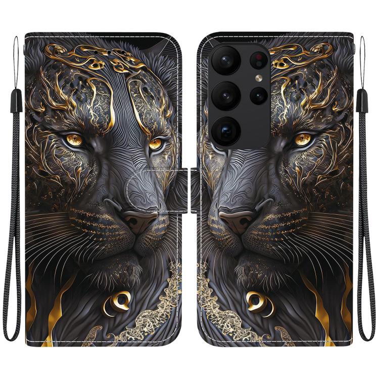 For Samsung Galaxy S23 Ultra 5G Crystal Texture Colored Drawing Leather Phone Case(Black Gold Lion)
For Samsung Galaxy S23 Ultra 5G Crystal Texture Colored Drawing Leather Phone Case(Black Gold Lion)