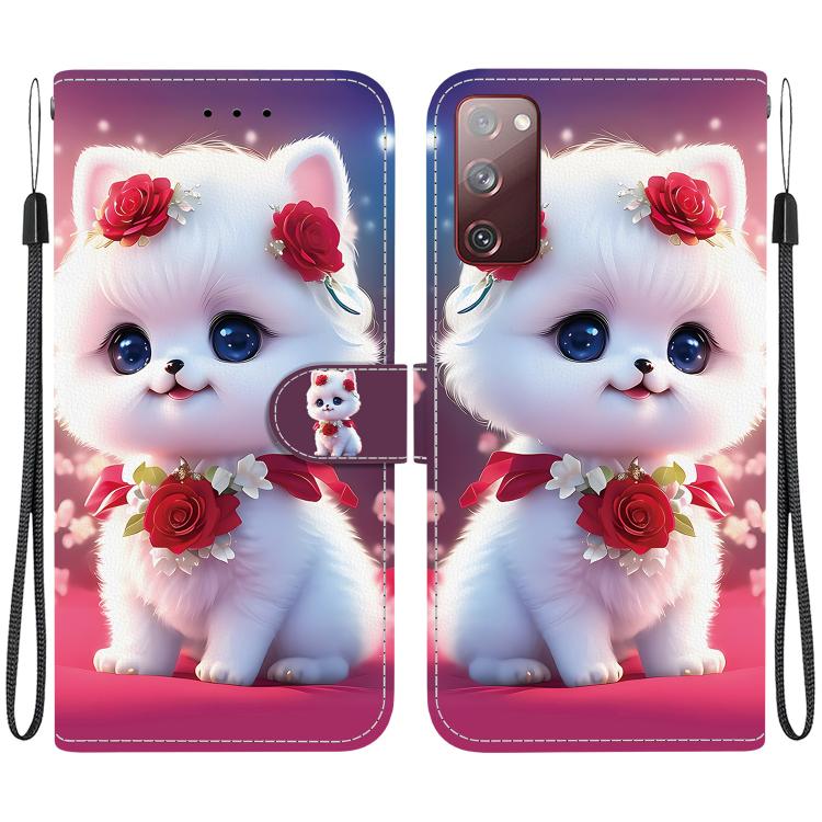 For Samsung Galaxy S20 FE Crystal Texture Colored Drawing Leather Phone Case(Rose Cat)
For Samsung Galaxy S20 FE Crystal Texture Colored Drawing Leather Phone Case(Rose Cat)