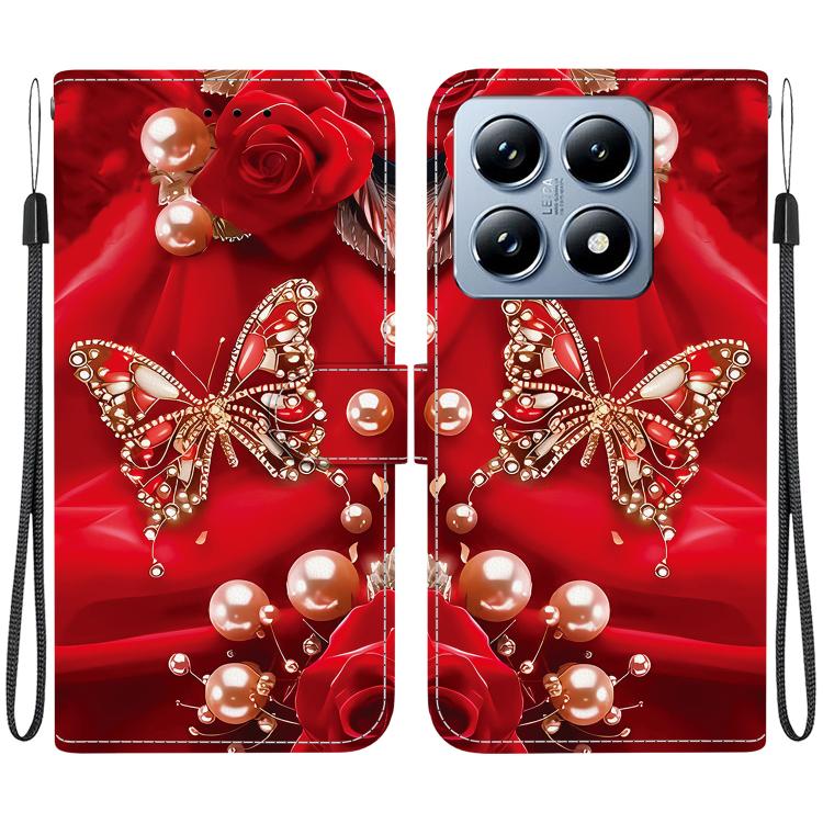 For Xiaomi 14T Crystal Texture Colored Drawing Leather Phone Case(Pearl Butterfly Rose)
For Xiaomi 14T Crystal Texture Colored Drawing Leather Phone Case(Pearl Butterfly Rose)