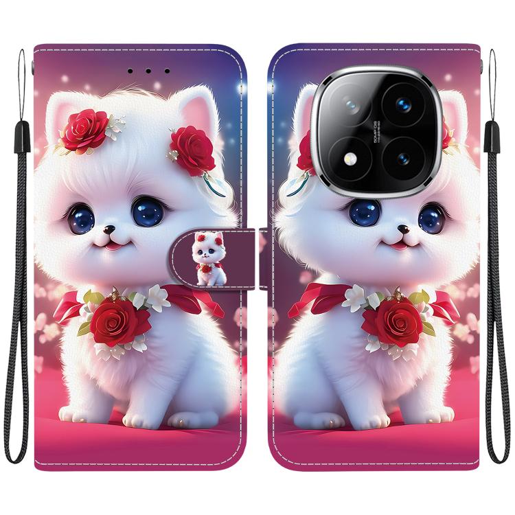 For Redmi Note 14 Pro 5G / Note 14 Pro+ 5G Crystal Texture Colored Drawing Leather Phone Case(Rose Cat)
For Redmi Note 14 Pro 5G / Note 14 Pro+ 5G Crystal Texture Colored Drawing Leather Phone Case(Rose Cat)