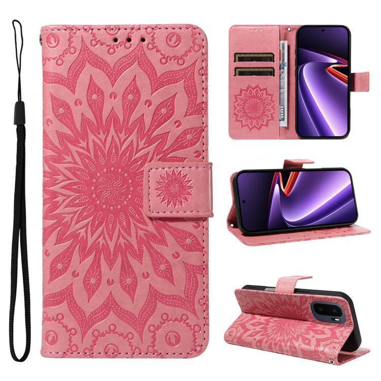 For OnePlus Ace 6 Ultra Embossed Sunflower Pattern Flip Leather Phone Case(Pink)
For OnePlus Ace 6 Ultra Embossed Sunflower Pattern Flip Leather Phone Case(Pink)