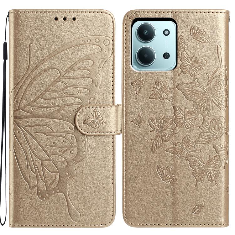 For Redmi 15C 5G / 4G EU 173mm Butterfly Flutter Pattern Embossed Leather Phone Case(Gold)
For Redmi 15C 5G / 4G EU 173mm Butterfly Flutter Pattern Embossed Leather Phone Case(Gold)