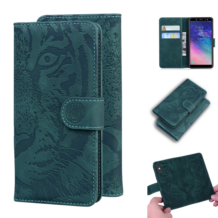 For Samsung Galaxy A6 (2018) Tiger Embossing Pattern Horizontal Flip Leather Case with Holder & Card Slots & Wallet(Green)
For Samsung Galaxy A6 (2018) Tiger Embossing Pattern Horizontal Flip Leather Case with Holder & Card Slots & Wallet(Green)
