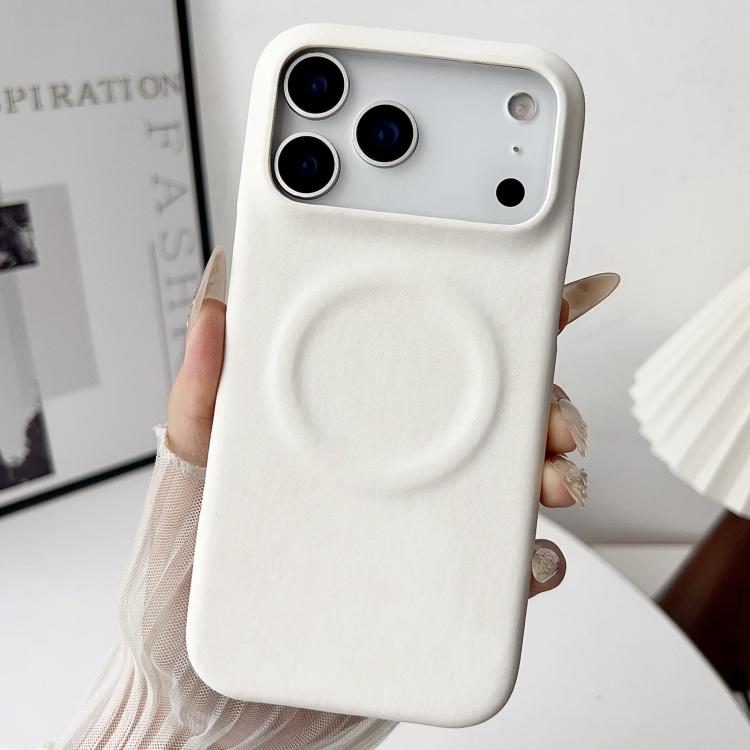 For iPhone 17 Pro Skin Feel Sheepskin MagSafe Magnetic Phone Case(White)
For iPhone 17 Pro Skin Feel Sheepskin MagSafe Magnetic Phone Case(White)