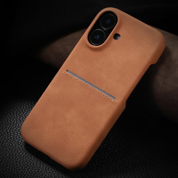 For iPhone 16 Skin Feel Sheepskin Card Slot Phone Case(Yellow)
For iPhone 16 Skin Feel Sheepskin Card Slot Phone Case(Yellow)