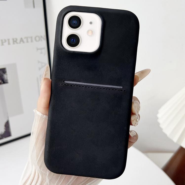 For iPhone 12 / 12 Pro Skin Feel Sheepskin Card Slot Phone Case(Black)
For iPhone 12 / 12 Pro Skin Feel Sheepskin Card Slot Phone Case(Black)