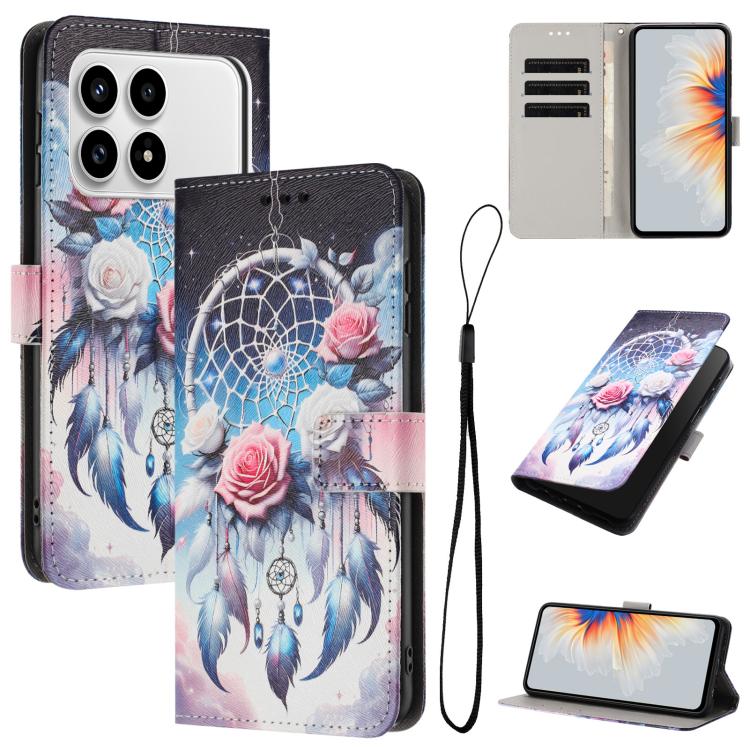For Redmi K90 / Poco F8 Pro Color Drawing Pattern Leather Phone Case(Flower Wind Chime)
For Redmi K90 / Poco F8 Pro Color Drawing Pattern Leather Phone Case(Flower Wind Chime)