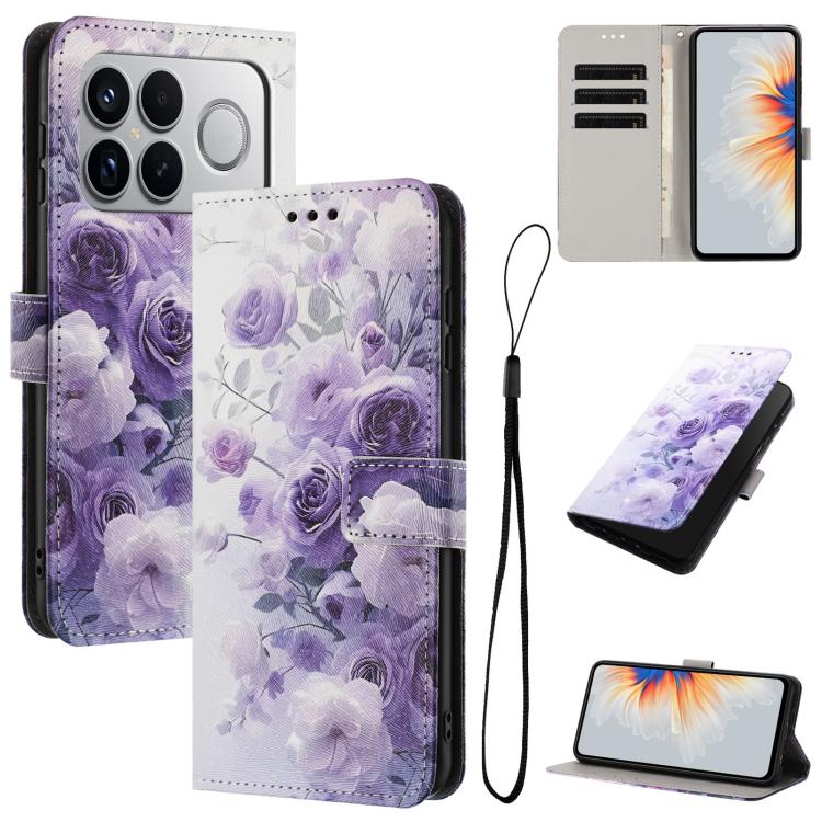 For Redmi K90 Pro Max / Poco F8 Ultra Color Drawing Pattern Leather Phone Case(Purple Rose)
For Redmi K90 Pro Max / Poco F8 Ultra Color Drawing Pattern Leather Phone Case(Purple Rose)