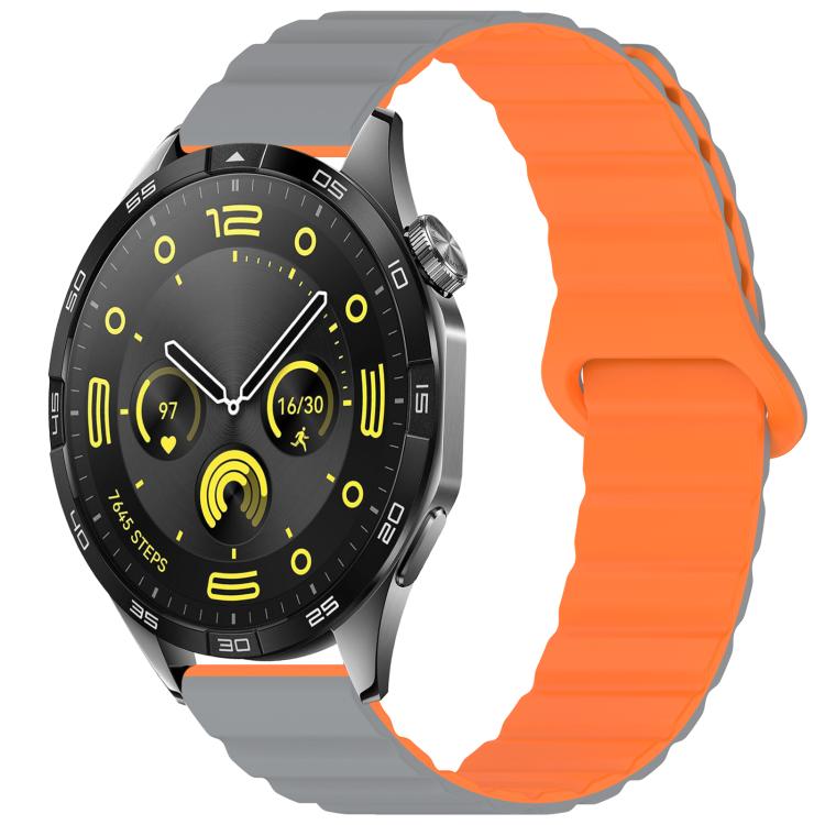 22mm xDfind Loop Magnetic Glossy Silicone Watch Band(Grey Orange) 
22mm xDfind Loop Magnetic Glossy Silicone Watch Band(Grey Orange)