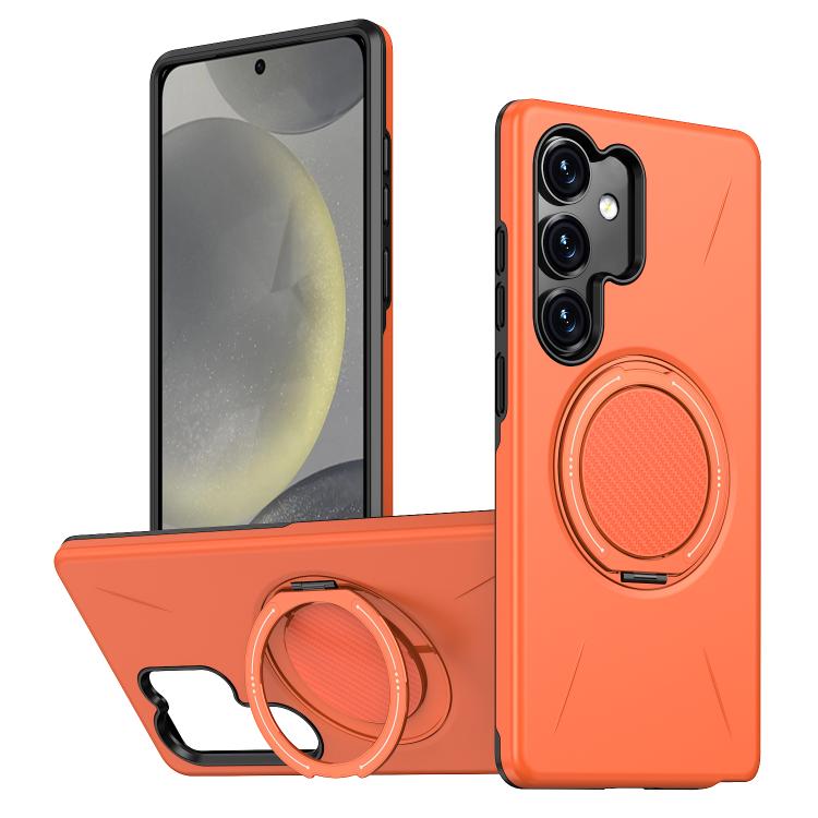 For Samsung Galaxy S24 FE 5G Metal Rotation Holder MagSafe TPU Hybrid PC Phone Case(Orange)
For Samsung Galaxy S24 FE 5G Metal Rotation Holder MagSafe TPU Hybrid PC Phone Case(Orange)