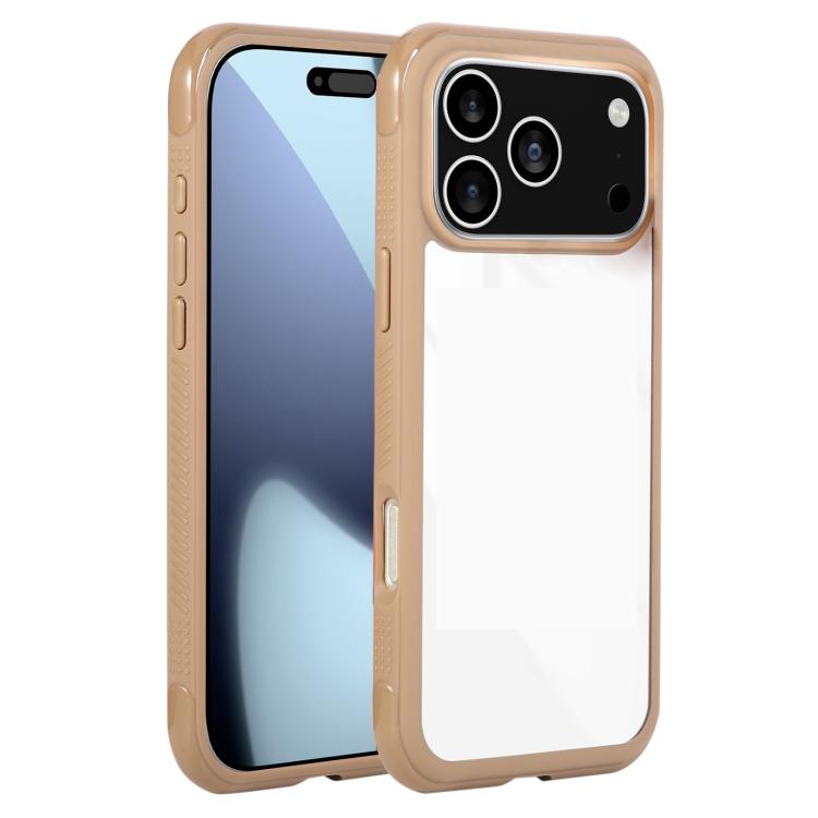 For iPhone 17 Pro Max Solid Color Edge Transparency Acrylic TPU Phone Case(Brown)
For iPhone 17 Pro Max Solid Color Edge Transparency Acrylic TPU Phone Case(Brown)