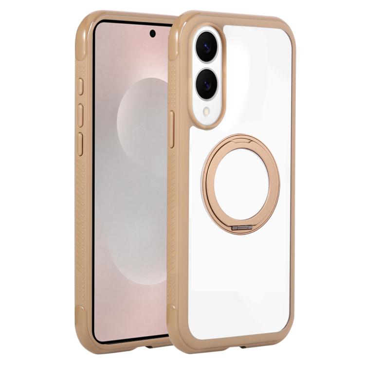 For Samsung Galaxy S25 Edge 5G Solid Color Edge Transparency Rotation Holder MagSafe Phone Case(Brown)
For Samsung Galaxy S25 Edge 5G Solid Color Edge Transparency Rotation Holder MagSafe Phone Case(Brown)