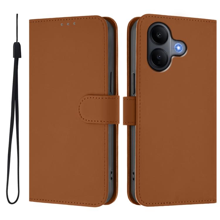 For vivo V60 Lite 5G Global Skin Feel Solid Color Leather Phone Case with Lanyard(Brown) 
For vivo V60 Lite 5G Global Skin Feel Solid Color Leather Phone Case with Lanyard(Brown)