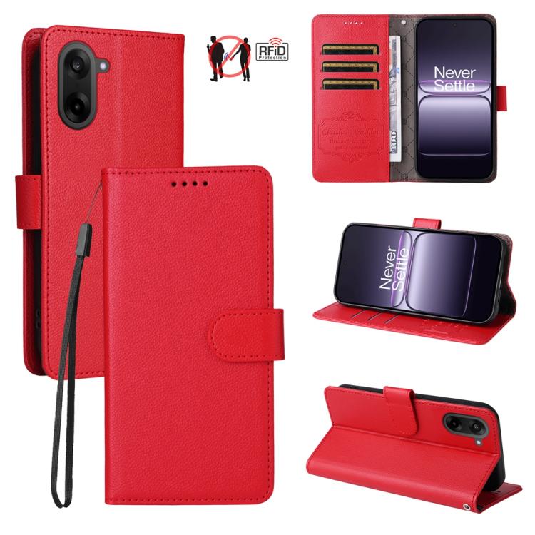For OnePlus Nord CE5 5G / Ace 5 Racing Litchi Texture RFID Blocking 3-Card Wallet Leather Phone Case(Red)
For OnePlus Nord CE5 5G / Ace 5 Racing Litchi Texture RFID Blocking 3-Card Wallet Leather Phone Case(Red)