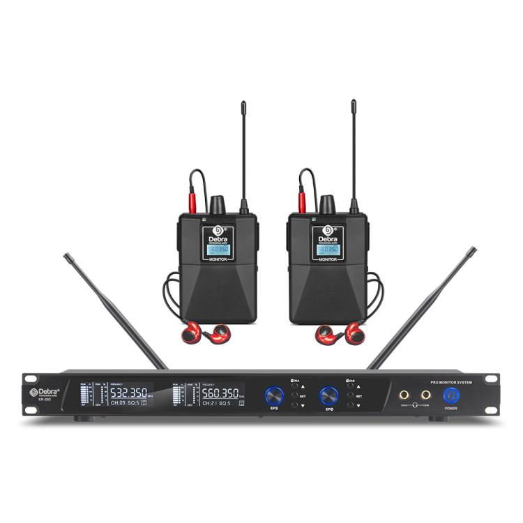 DEBRA ER-202 Professional Stage Wireless Audio Return Monitoring System with Two Receivers(US Plug)
DEBRA ER-202 Professional Stage Wireless Audio Return Monitoring System with Two Receivers(US Plug)