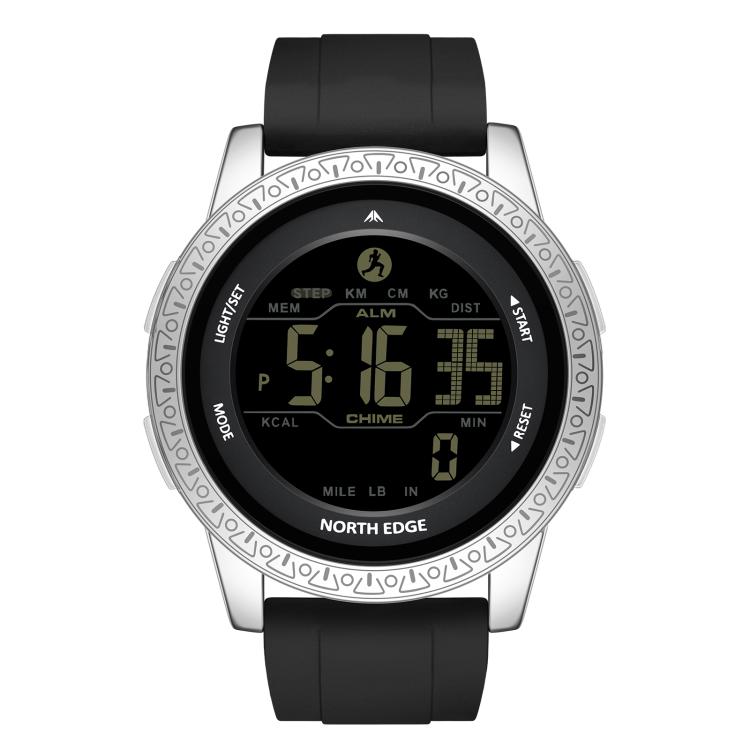 NORTH EDGE APOLLO Outdoor Waterproof Men's Multi-Function Silicone Strap Smart Sports Watch(Black Silver) 
NORTH EDGE APOLLO Outdoor Waterproof Men's Multi-Function Silicone Strap Smart Sports Watch(Black Silver)