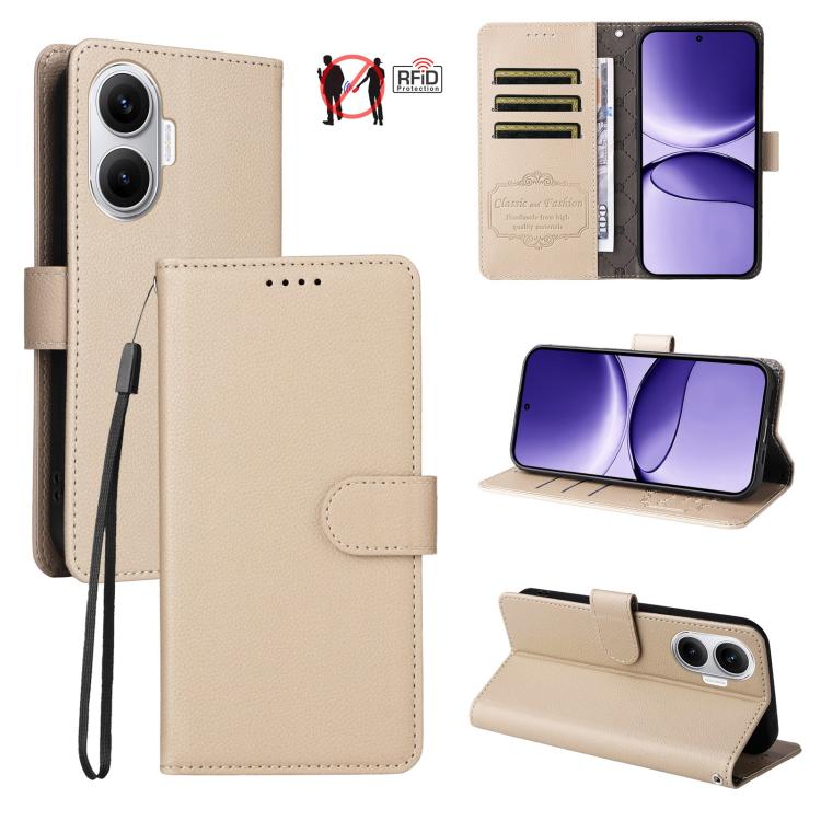 For Redmi Turbo 4 Pro 5G / Poco F7 5G Litchi Texture RFID Blocking 3-Card Wallet Leather Phone Case(Beige)
For Redmi Turbo 4 Pro 5G / Poco F7 5G Litchi Texture RFID Blocking 3-Card Wallet Leather Phone Case(Beige)
