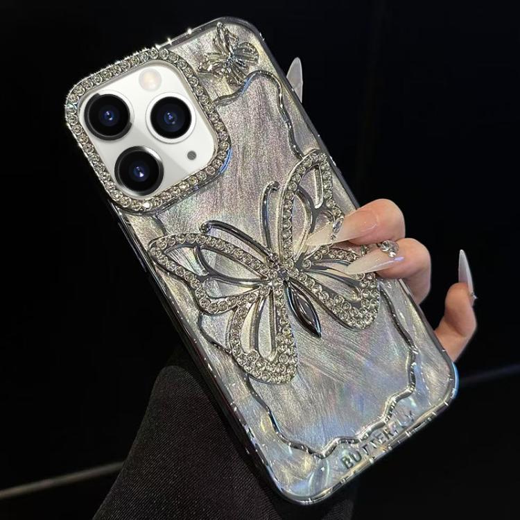 For iPhone 11 Pro Max Butterfly Electroplating TPU Phone Case with Epoxy Cardboard(Silver)
For iPhone 11 Pro Max Butterfly Electroplating TPU Phone Case with Epoxy Cardboard(Silver)