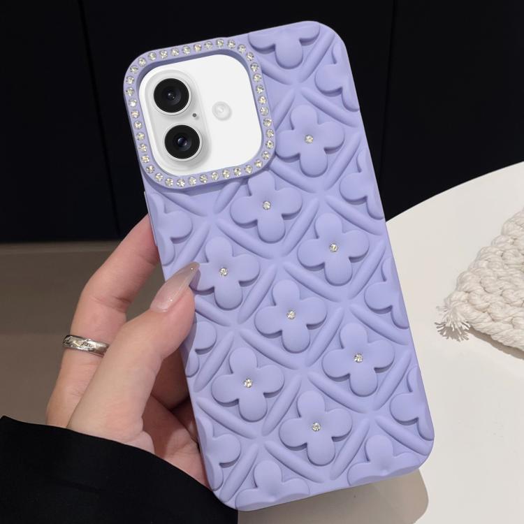 For iPhone 16 Oil-sprayed 3D Flower Diamond TPU Phone Case(Light Purple)
For iPhone 16 Oil-sprayed 3D Flower Diamond TPU Phone Case(Light Purple)