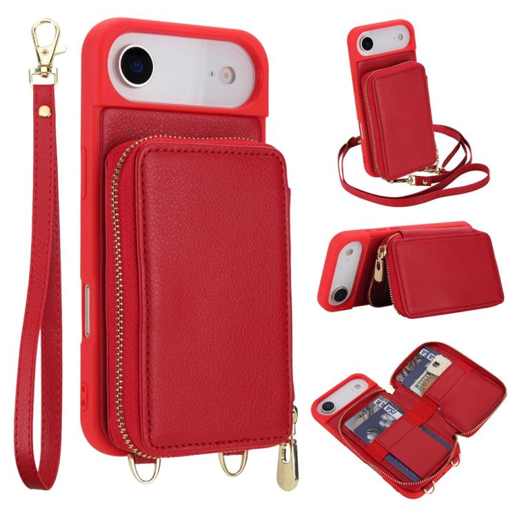 For iPhone Air Crossbody Zipper RFID Card Bag Phone Case(Red)
For iPhone Air Crossbody Zipper RFID Card Bag Phone Case(Red)