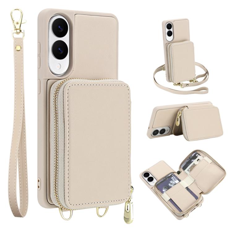 For Samsung Galaxy S25 FE 5G Crossbody Zipper RFID Card Bag Phone Case(Apricot)
For Samsung Galaxy S25 FE 5G Crossbody Zipper RFID Card Bag Phone Case(Apricot)