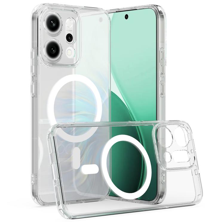 For OPPO Reno14 Pro 5G Global MagSafe Clear Acrylic PC Hybrid TPU Phone Case(Transparent)
For OPPO Reno14 Pro 5G Global MagSafe Clear Acrylic PC Hybrid TPU Phone Case(Transparent)