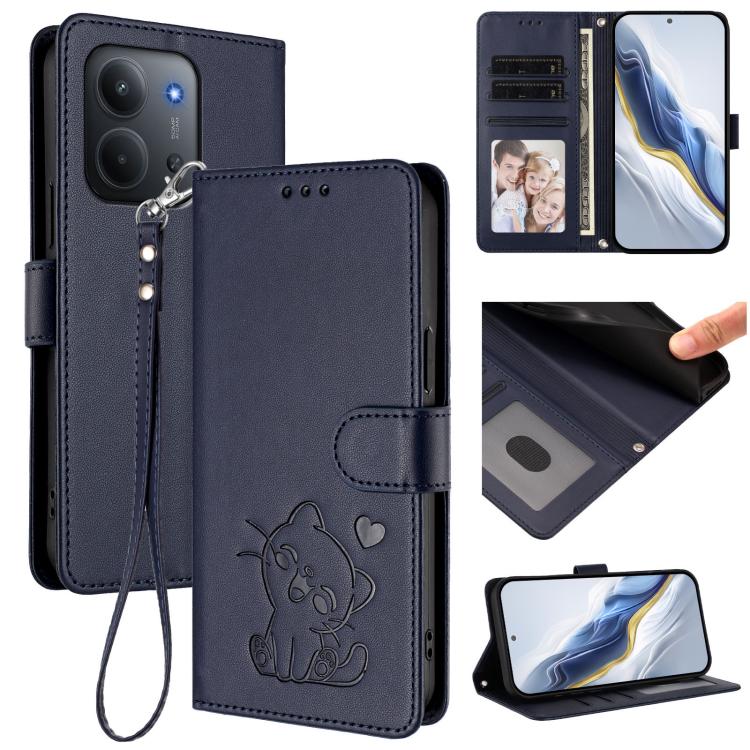 For Redmi 15C 5G / 4G EU 173mm / Poco C85 5G Embossed Heart Cat Leather Phone Case with Hand Strap(Blue)
For Redmi 15C 5G / 4G EU 173mm / Poco C85 5G Embossed Heart Cat Leather Phone Case with Hand Strap(Blue)