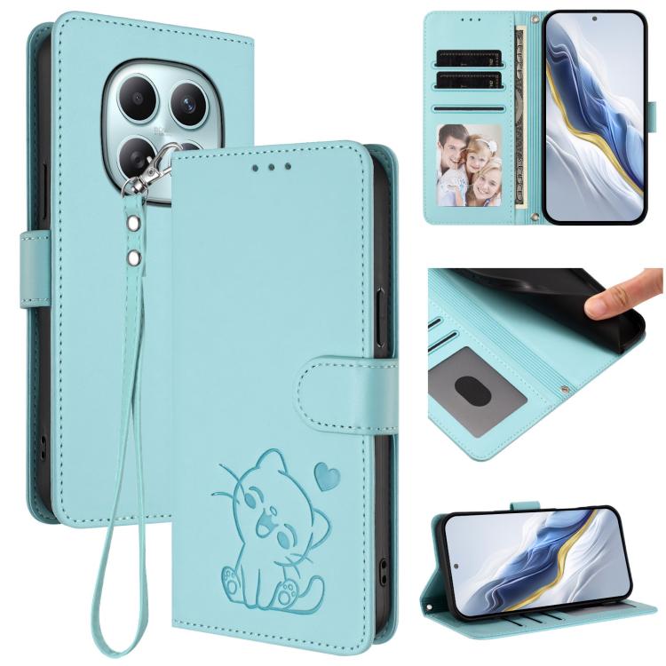 For Redmi Note 15 5G / 4G 164mm / Poco M8 5G Embossed Heart Cat Leather Phone Case with Hand Strap(Mint Green)
For Redmi Note 15 5G / 4G 164mm / Poco M8 5G Embossed Heart Cat Leather Phone Case with Hand Strap(Mint Green)