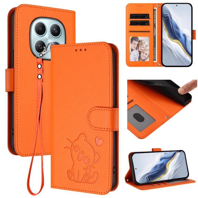 For Redmi Note 15 5G / 4G 164mm / Poco M8 5G Embossed Heart Cat Leather Phone Case with Hand Strap(Orange)
For Redmi Note 15 5G / 4G 164mm / Poco M8 5G Embossed Heart Cat Leather Phone Case with Hand Strap(Orange)
