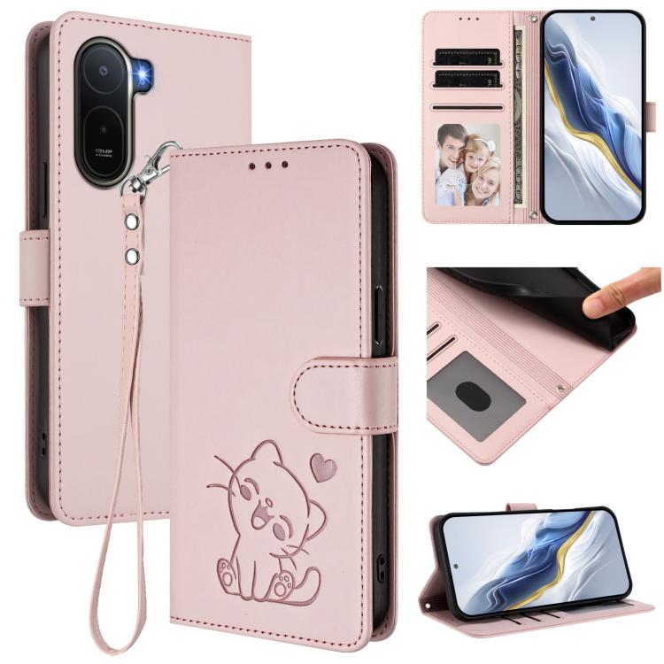 For Redmi A7 Pro 4G Global Embossed Heart Cat Leather Phone Case with Hand Strap(Pink)
For Redmi A7 Pro 4G Global Embossed Heart Cat Leather Phone Case with Hand Strap(Pink)