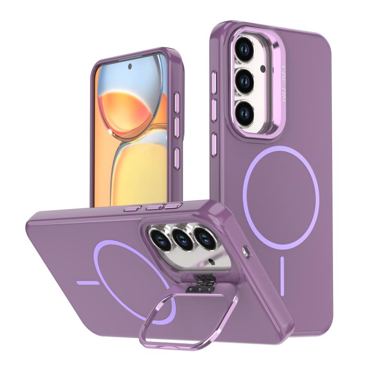 For Samsung Galaxy S24 FE 5G Bright Color Imitation Camera Bracket Magsafe Phone Case(Sunset Purple)
For Samsung Galaxy S24 FE 5G Bright Color Imitation Camera Bracket Magsafe Phone Case(Sunset Purple)